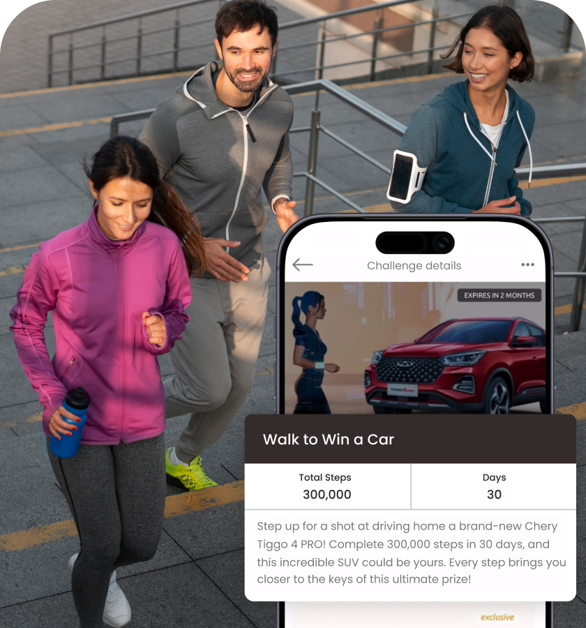 Challenges jogging movement